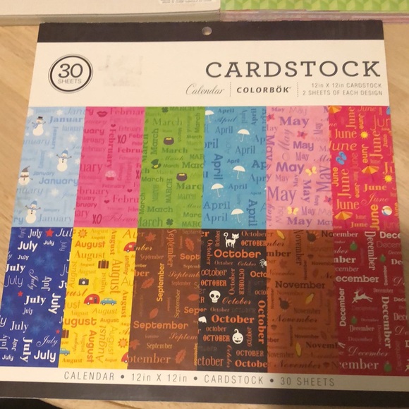 3 packs of 12”x12” card stock for scrapbooking and crafting. New sealed packs. - Picture 2 of 4